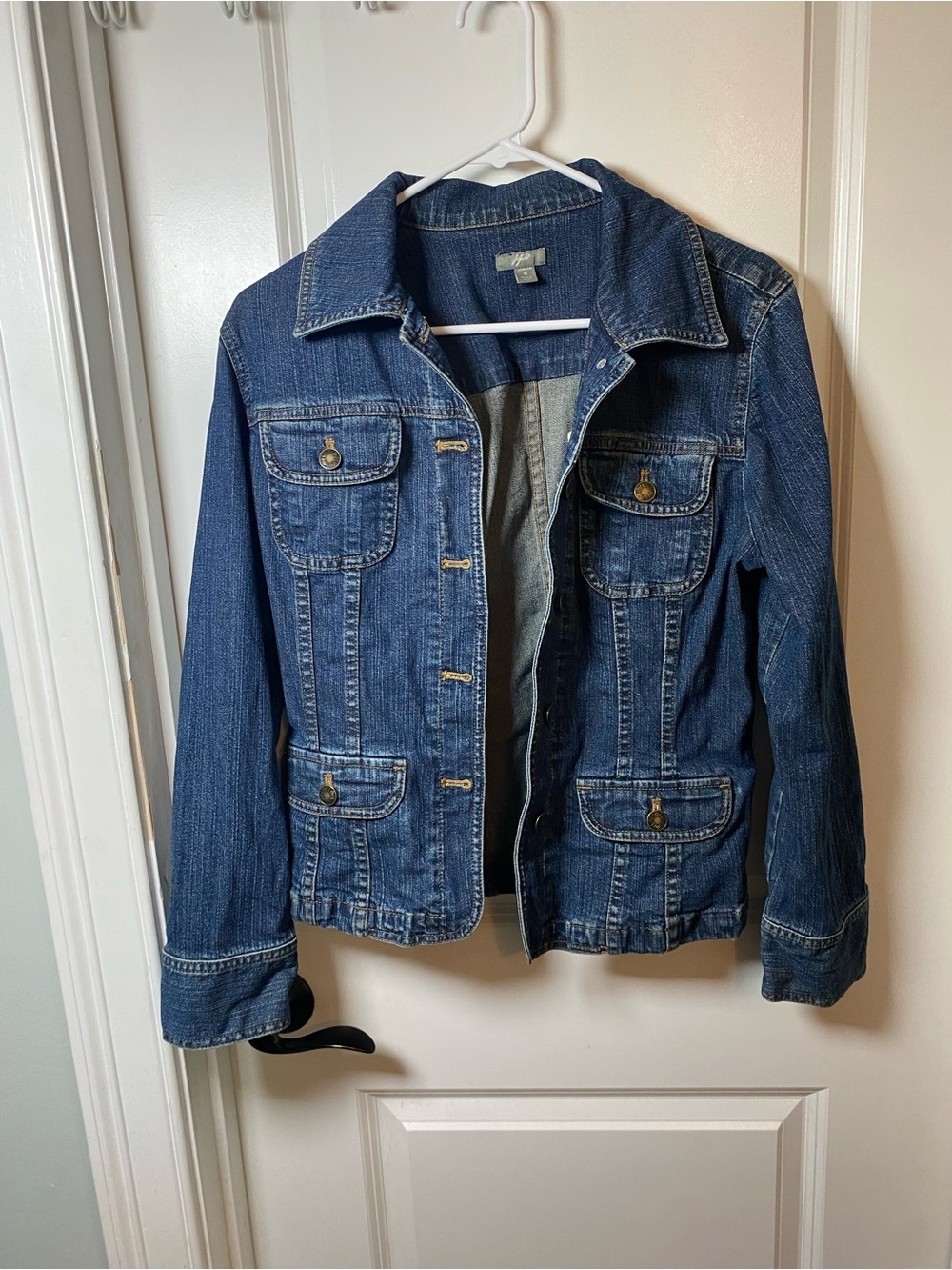 J Jill Denim Jacket Dark Wash